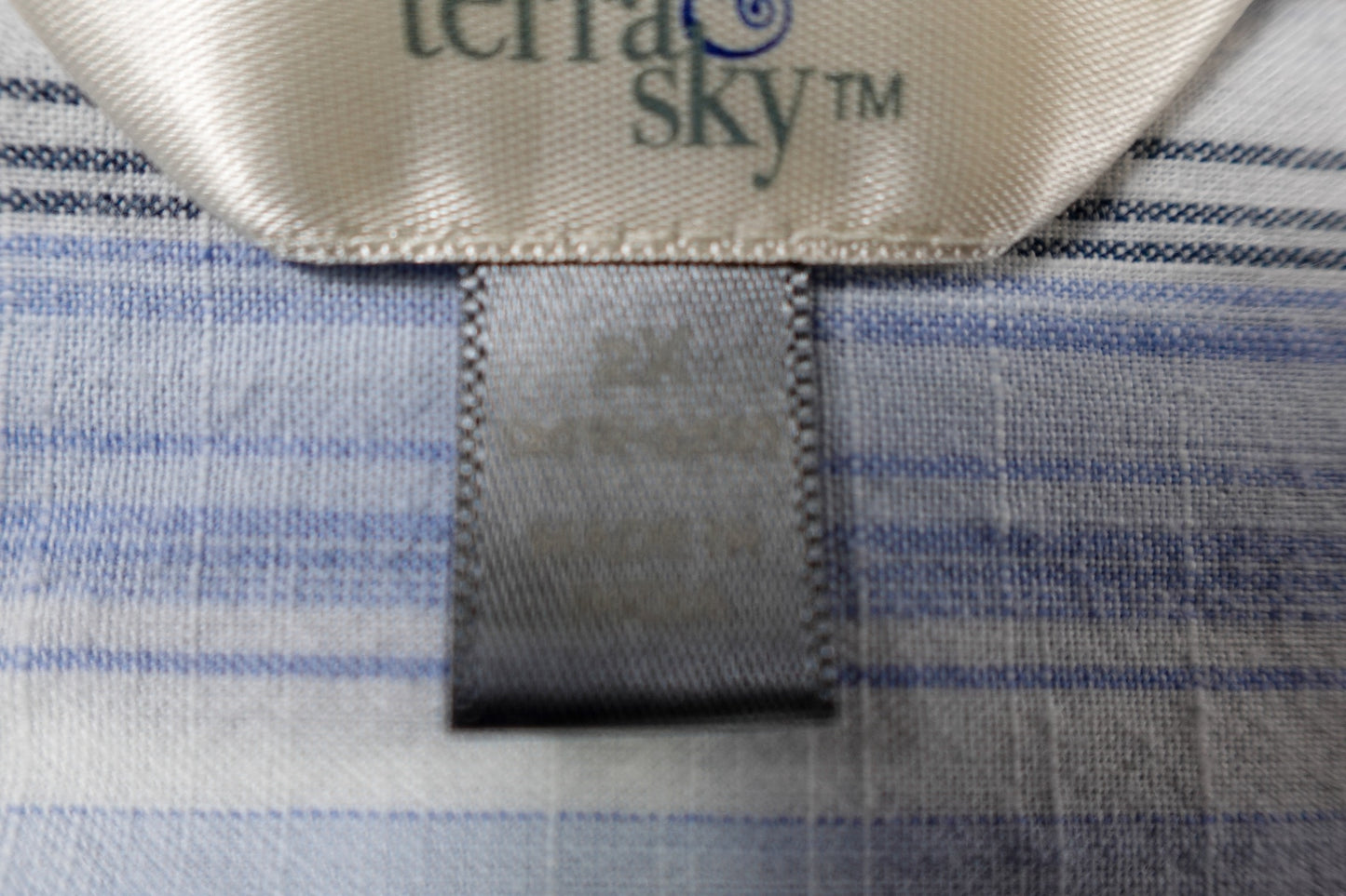 Terra & Sky, Long Sleeves Top- Button Down, 2X (20W-22W)