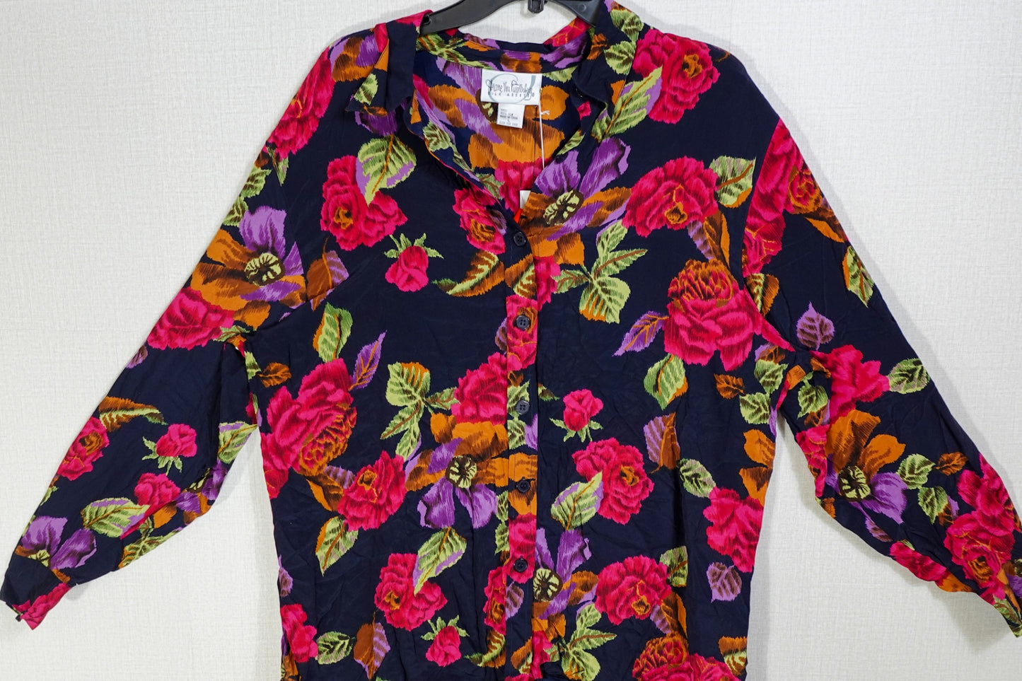 Diane Von Furstenberg, Vintage Long Sleeves Top - Button Down, Large