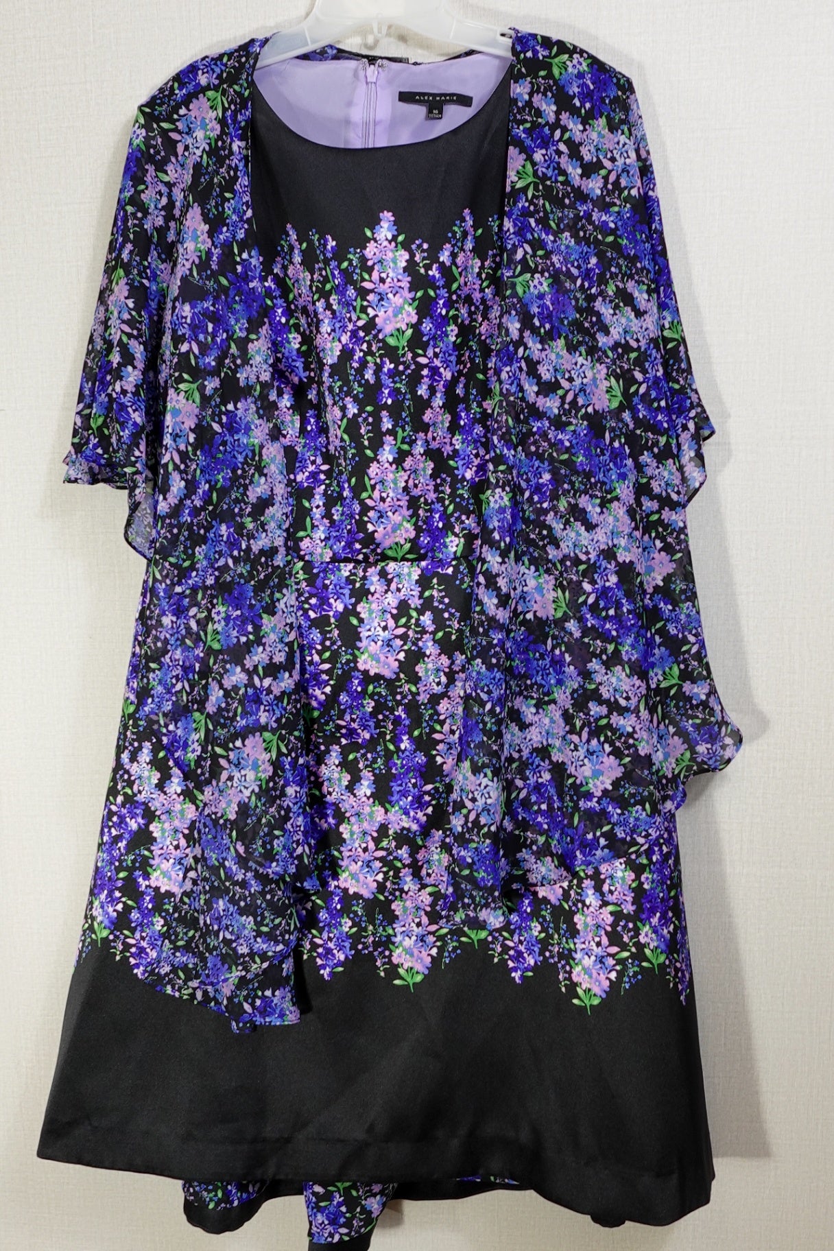 Alex Marie, Dress Wit Attached Shawl, 16