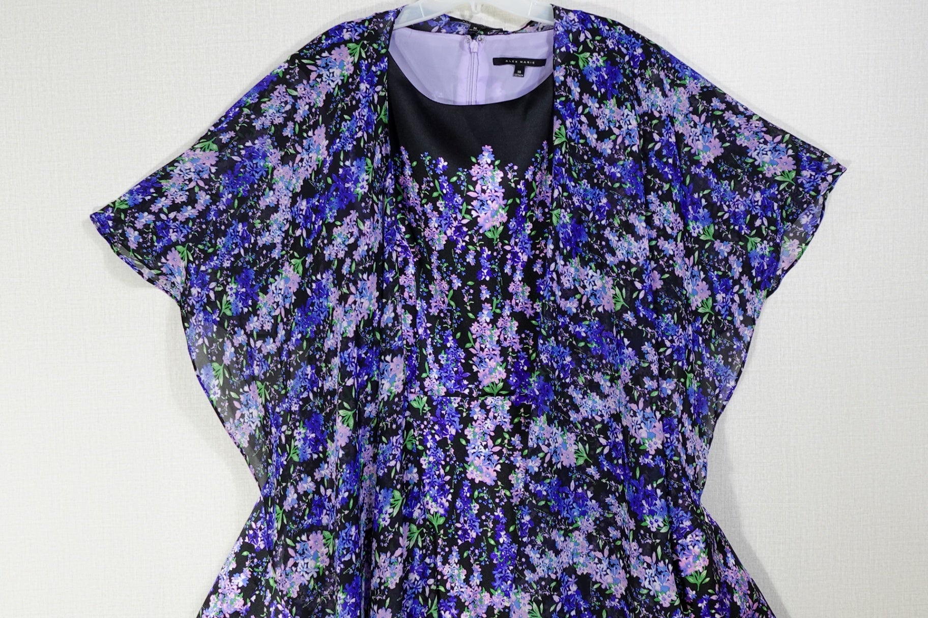 Alex Marie, Dress Wit Attached Shawl, 16