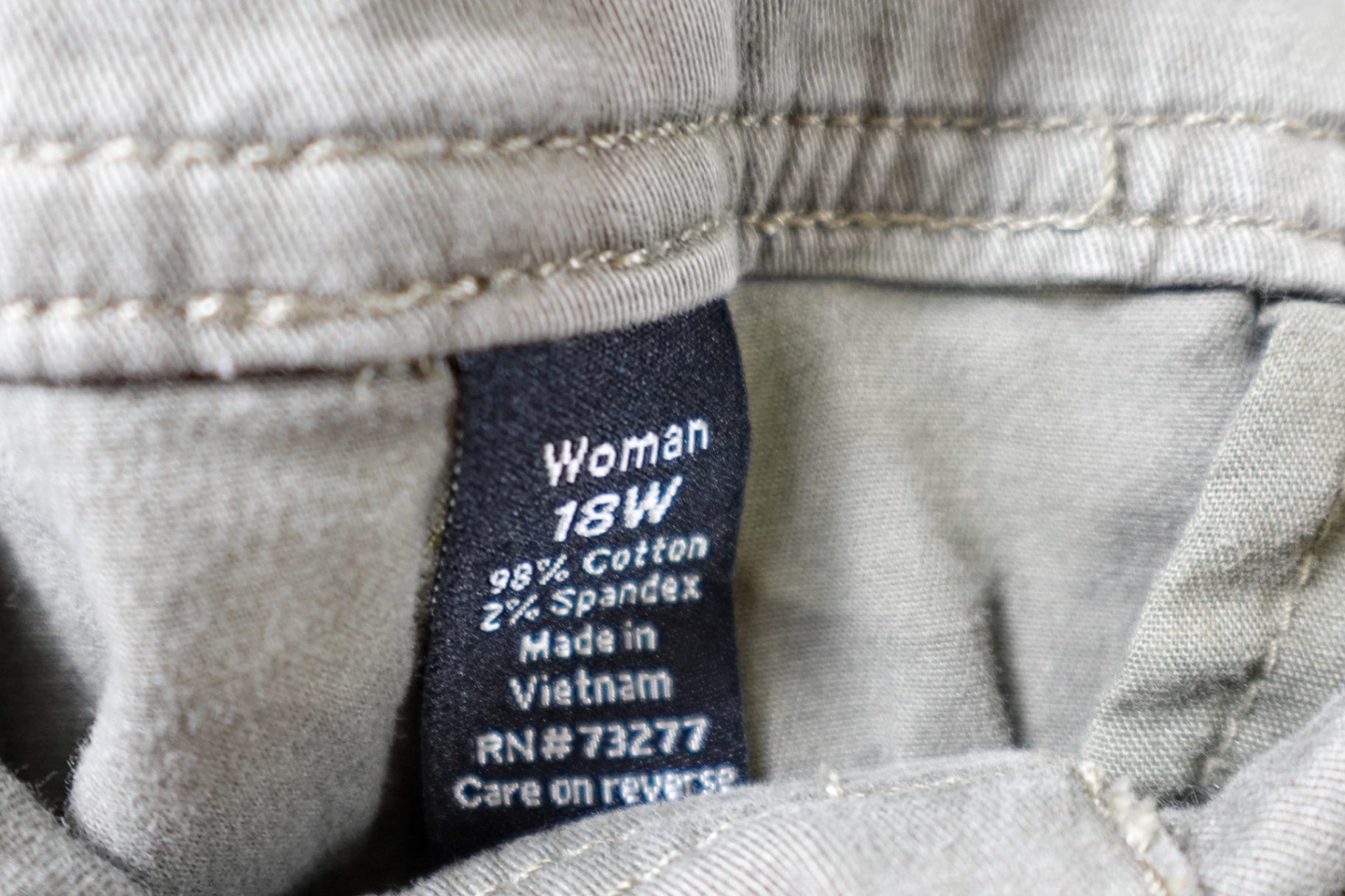 Apt. 9, Capri Pants - tomboy chino, 18W