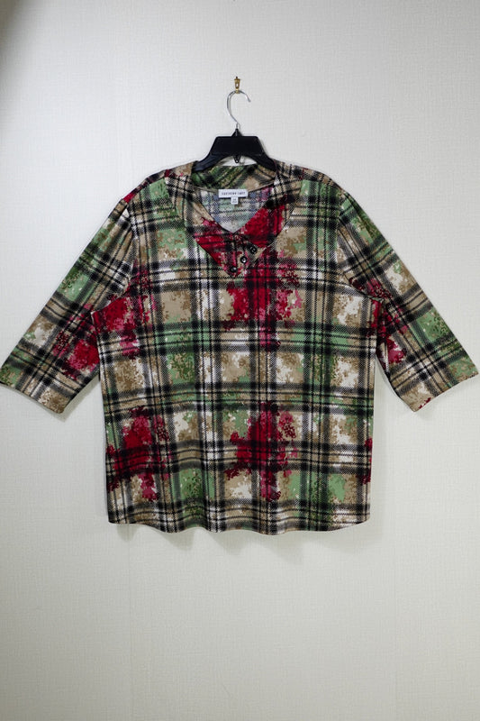 Southern Lady, 1/2 Sleeve Tunic Dress, 2X