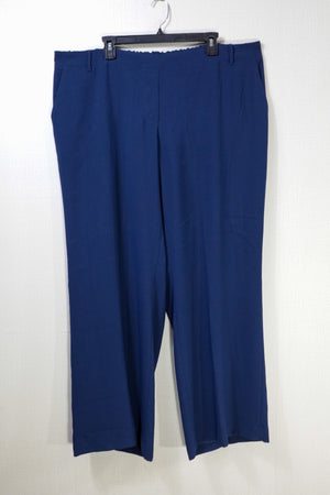 Lands' End, Pants - Wide-Leg Mid-Rise, 22W