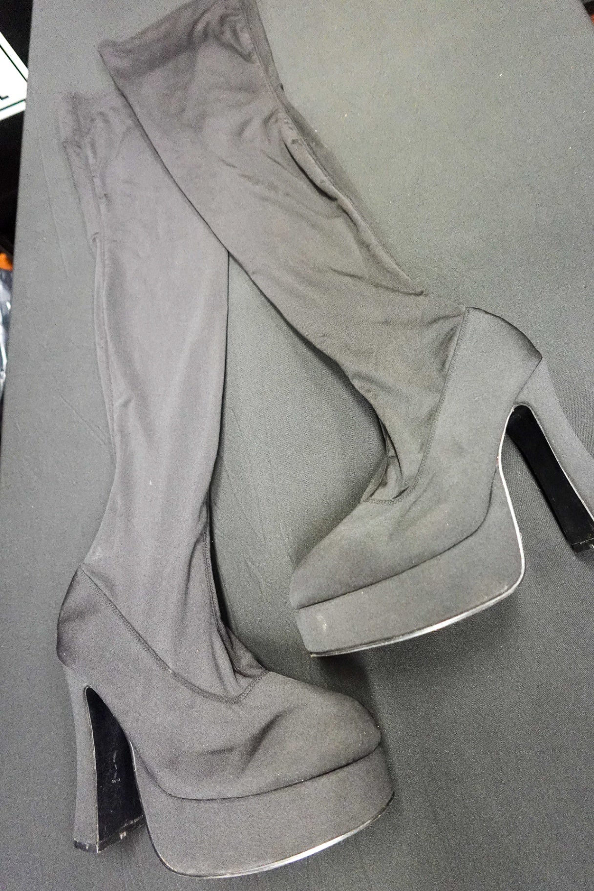 (No Label), Thigh High Wide Calf Boots , 9