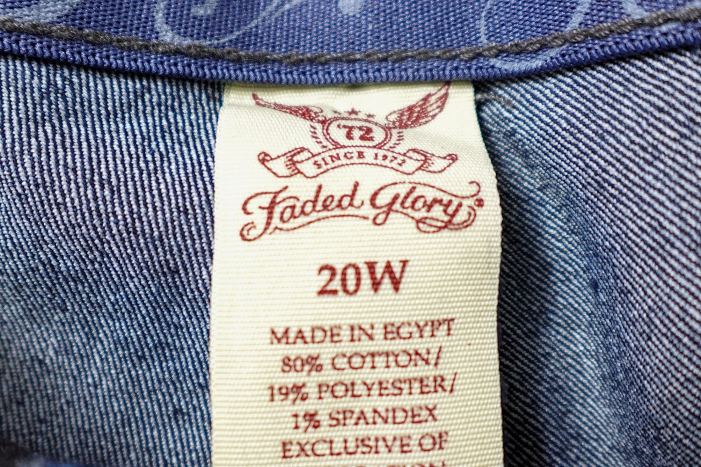 Faded Glory, New Jeans - Bootcut, 20W