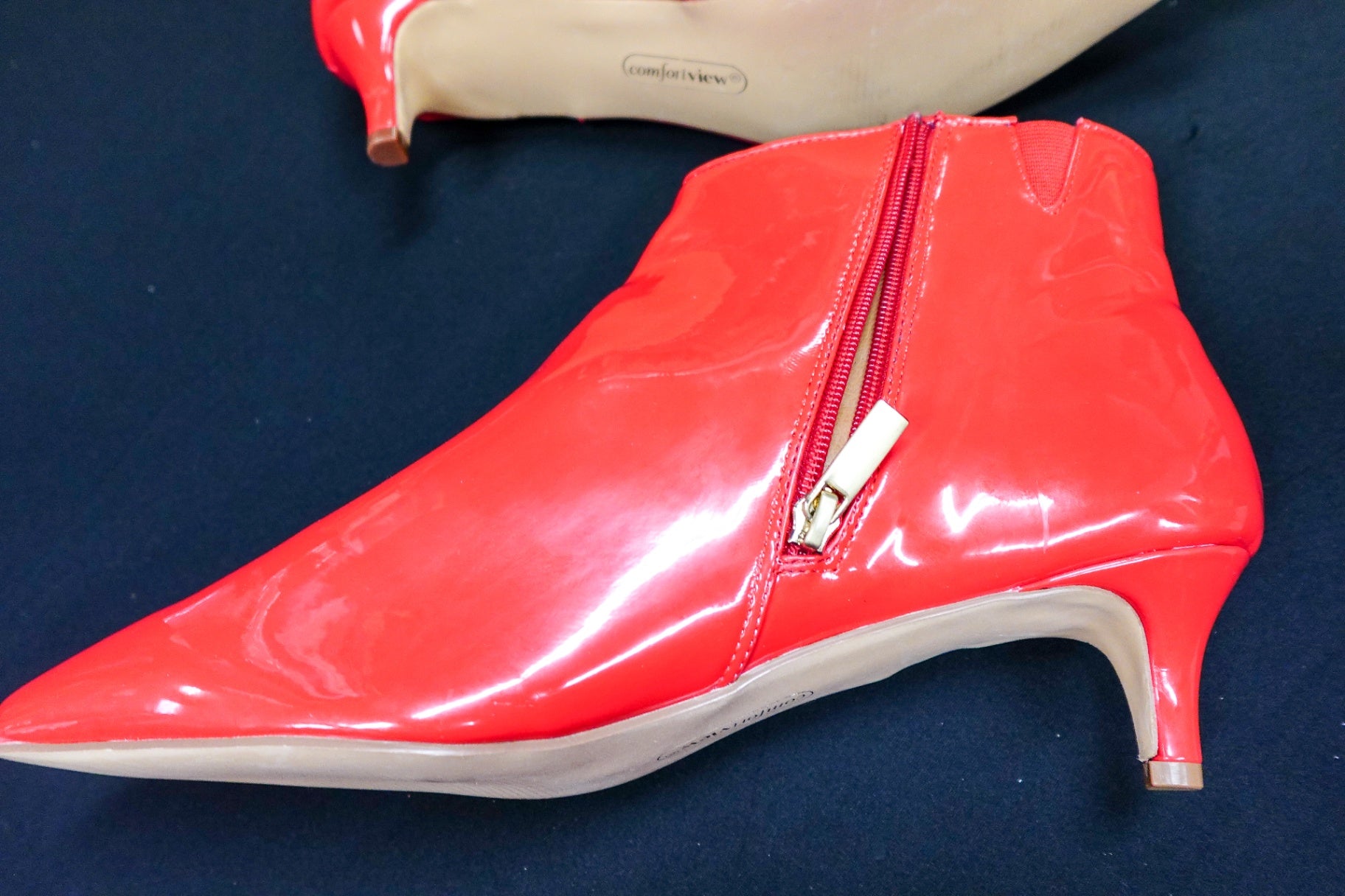 Comfort View, Ankle Boots W/ Small Heel, 10.5