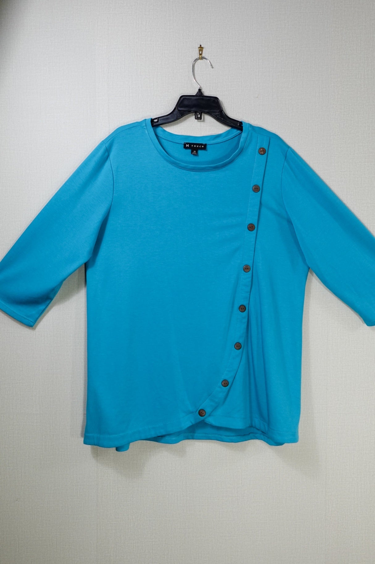 N Touch, 3/4 Sleeve Top, 1X