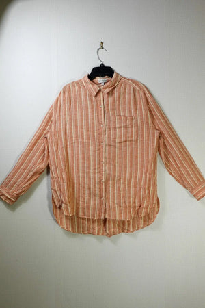 Wonderly, Long Sleeve Top- Button Down, L