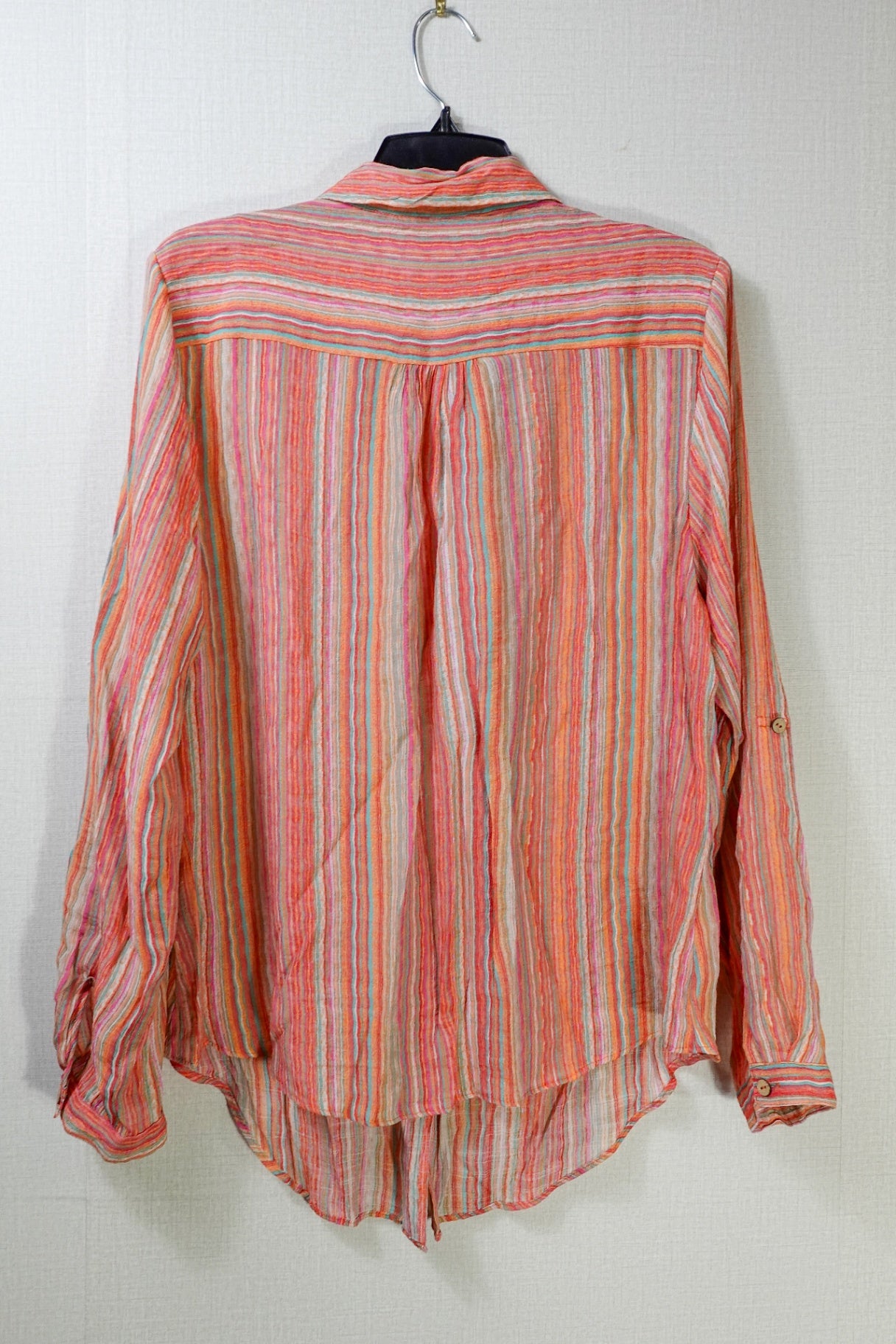 Zac & Rachel, Long Sleeve Top- Button Down, Large
