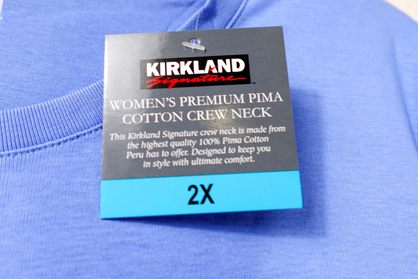 Kirkland Signature, New Short Sleeved Top, 2X