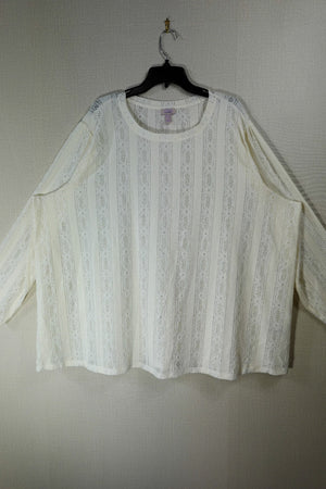 Logo Layers, Long Sleeves Top, 4X