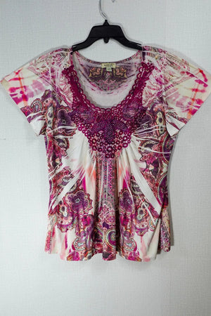 One World, Short Sleeved Top, 1X
