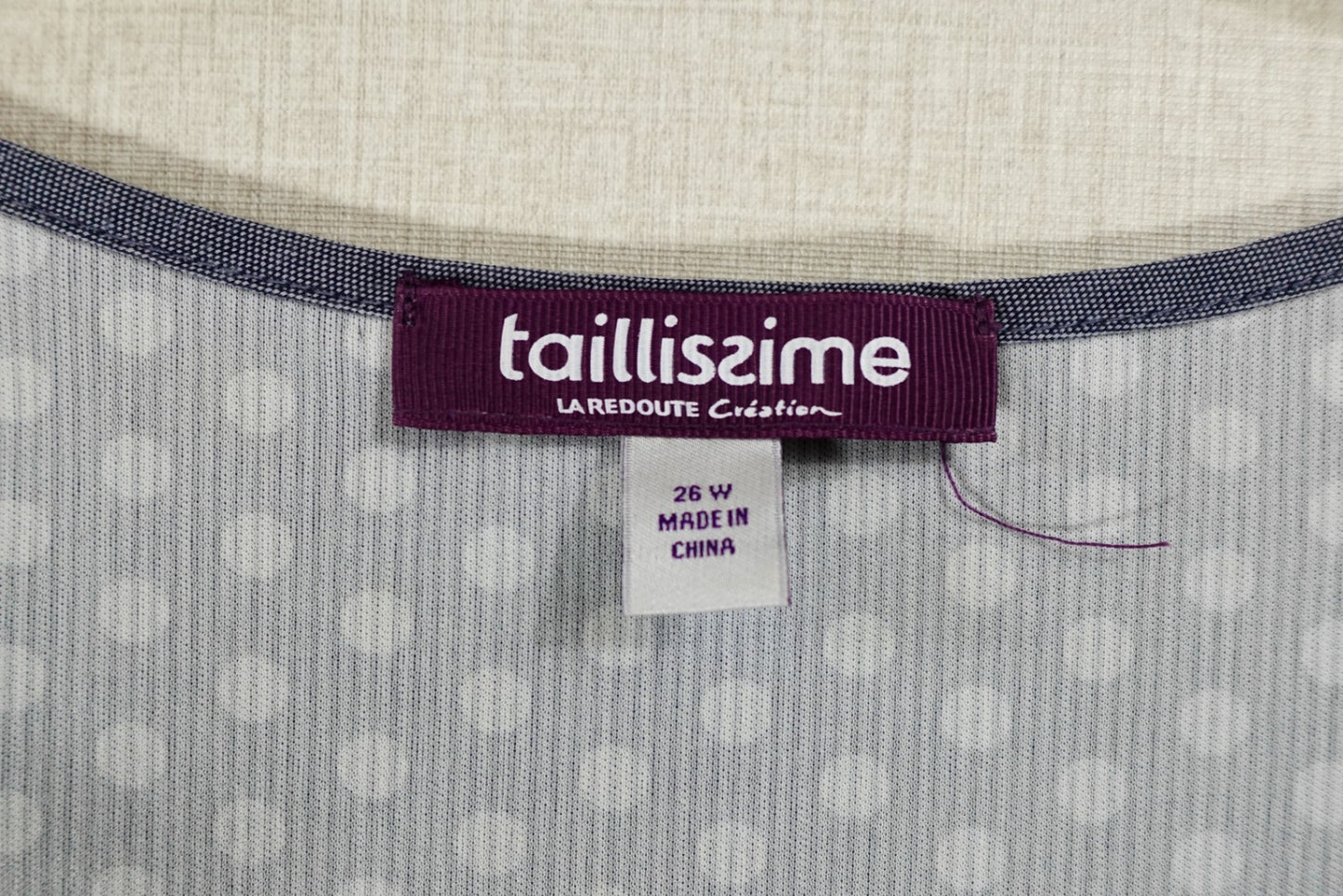 Taillissime (La Redoute Création), Sleeveless top, 26 W