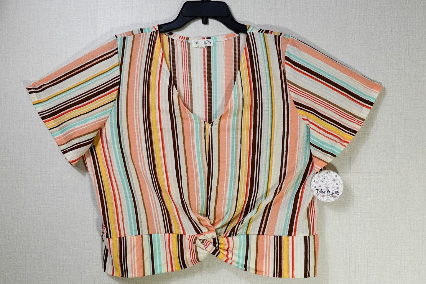 Jolie & Joy, New Short Sleeved Top, 3X