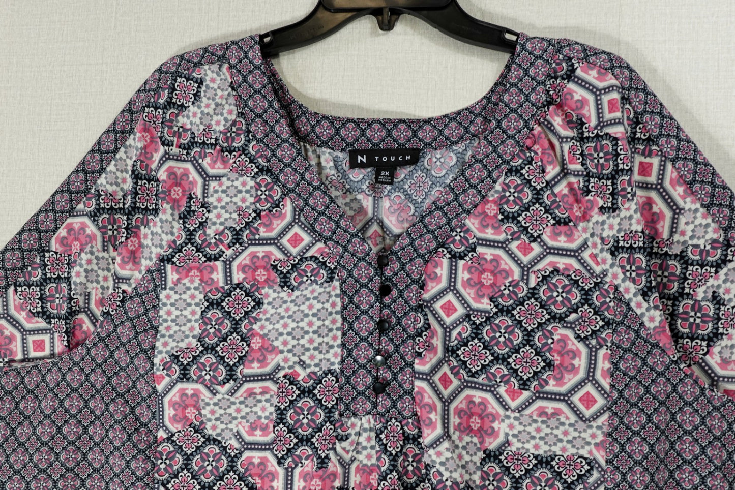 N Touch, Short Sleeved Top, 2X
