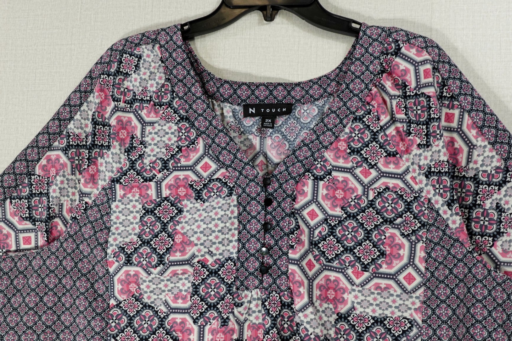 N Touch, Short Sleeved Top, 2X