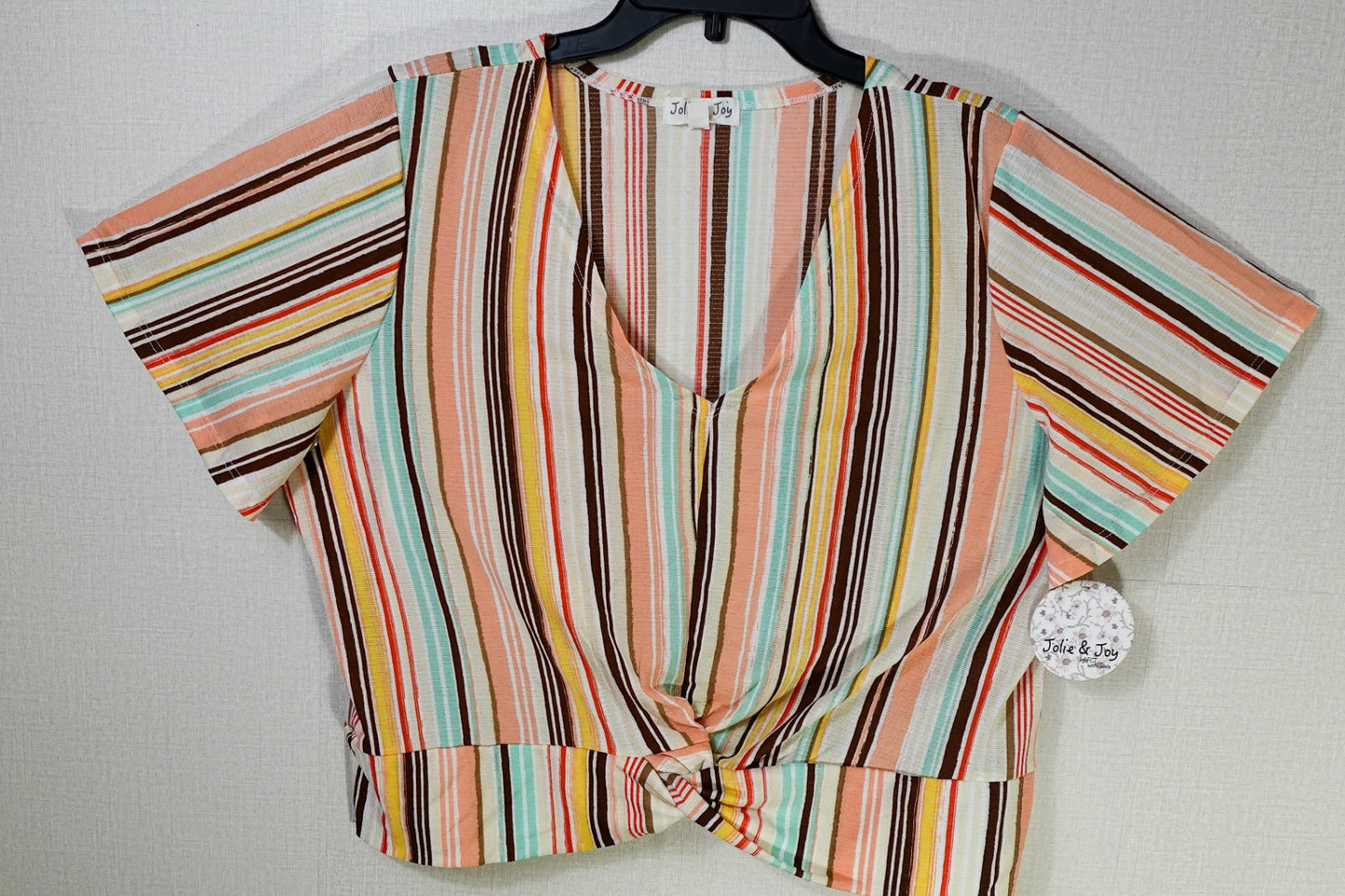 Jolie & Joy, New Short Sleeved Top, 3X