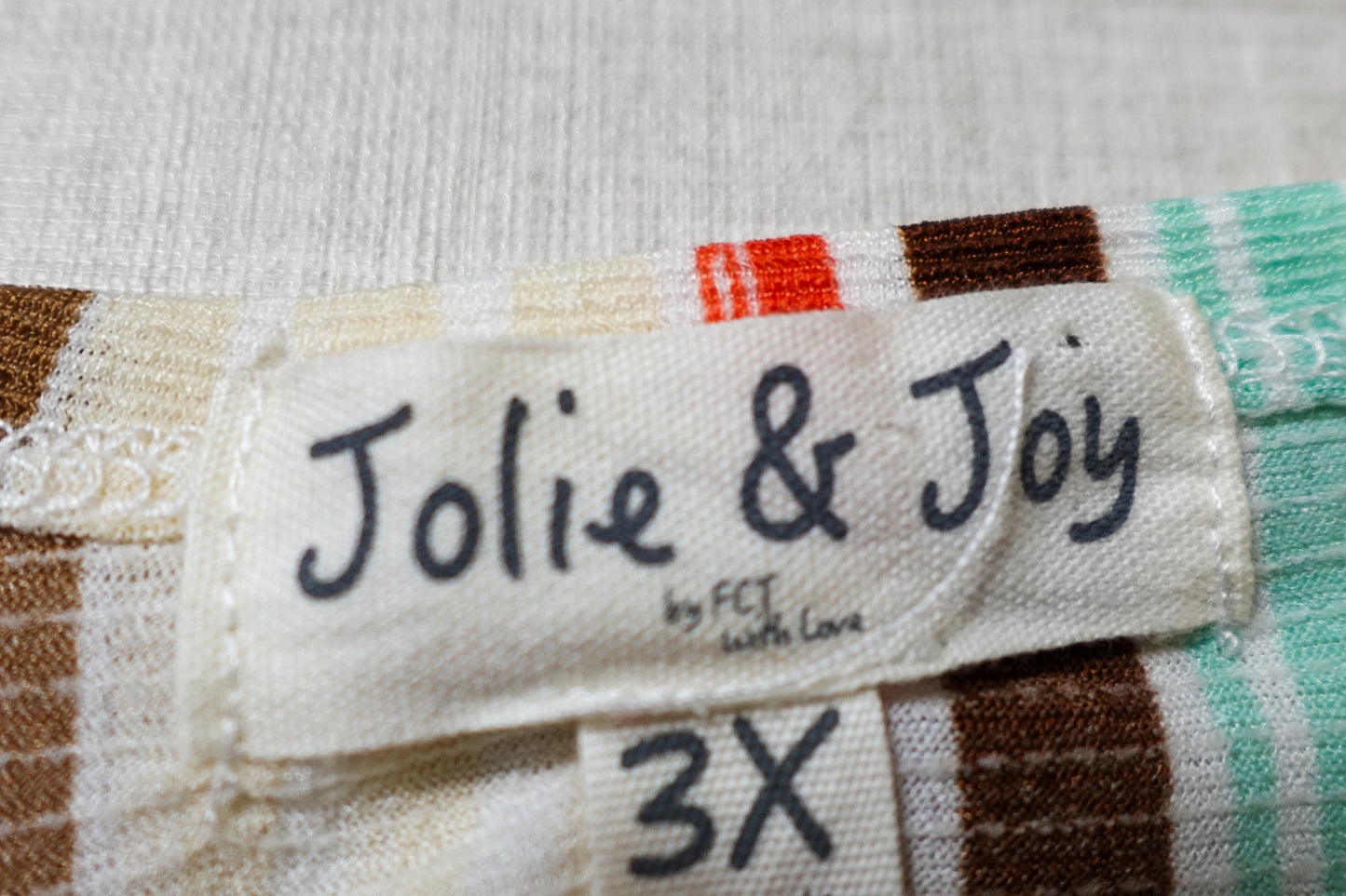 Jolie & Joy, New Short Sleeved Top, 3X