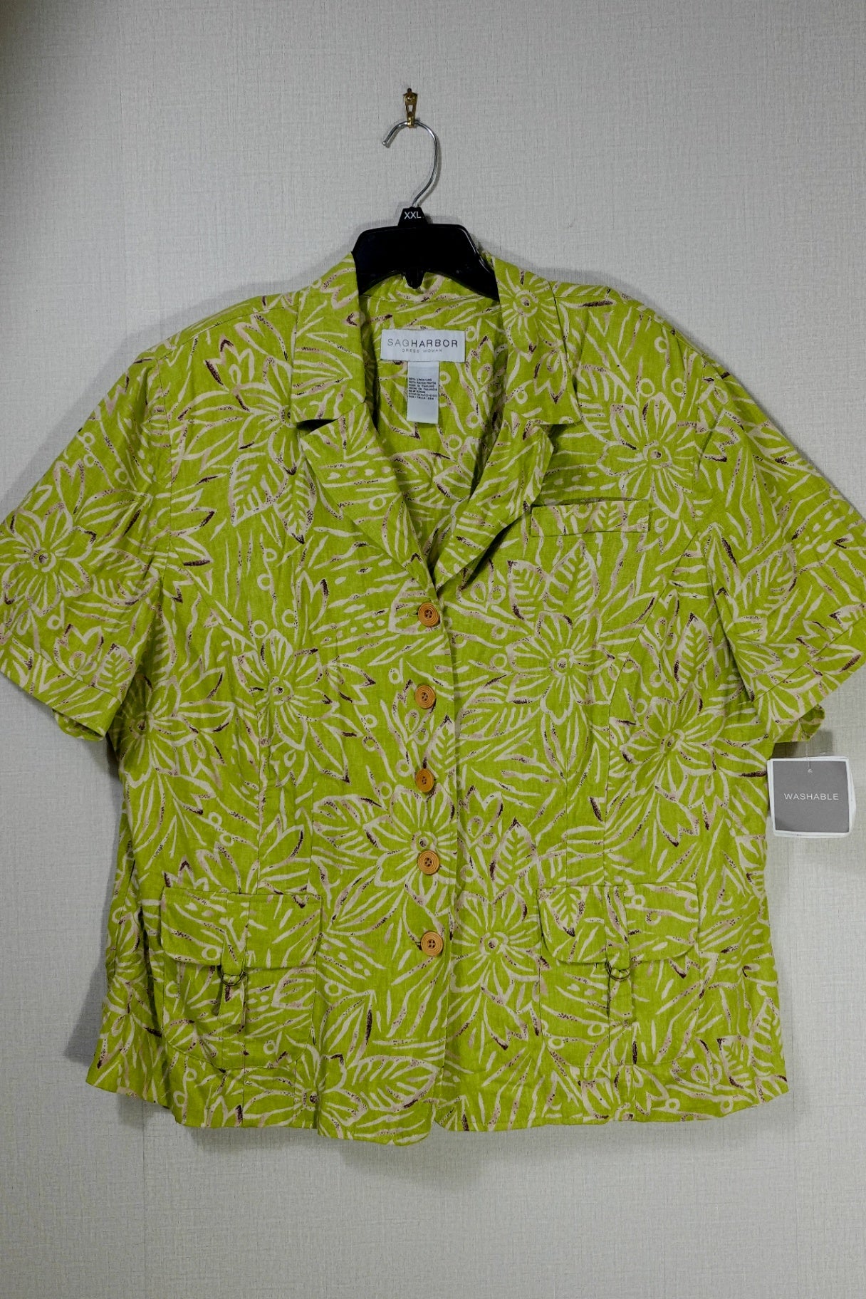 Sag Harbor, New Short Sleeved Top, 24W / XXL