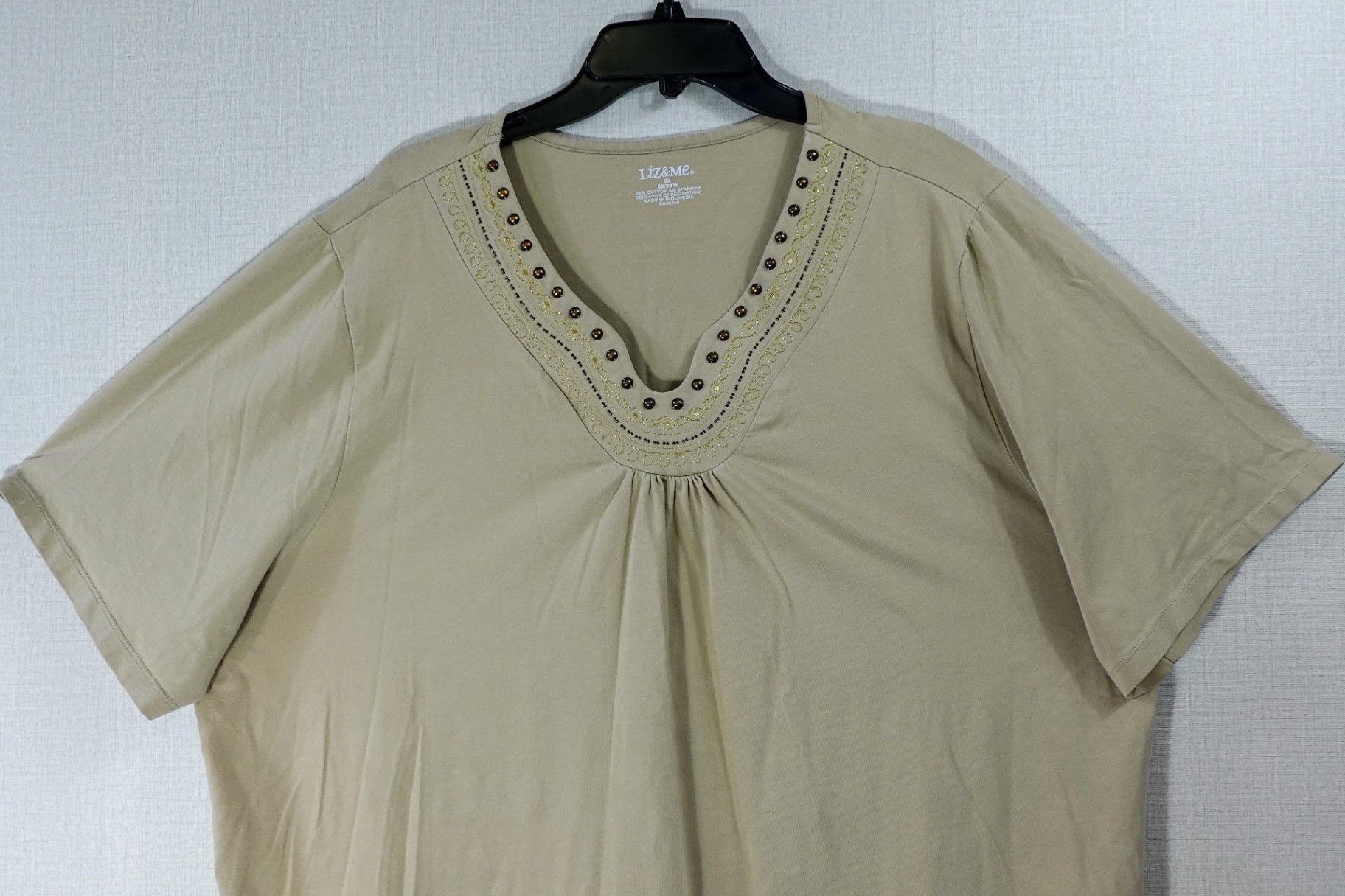 Liz & Me, Short Sleeved Top, 26/28