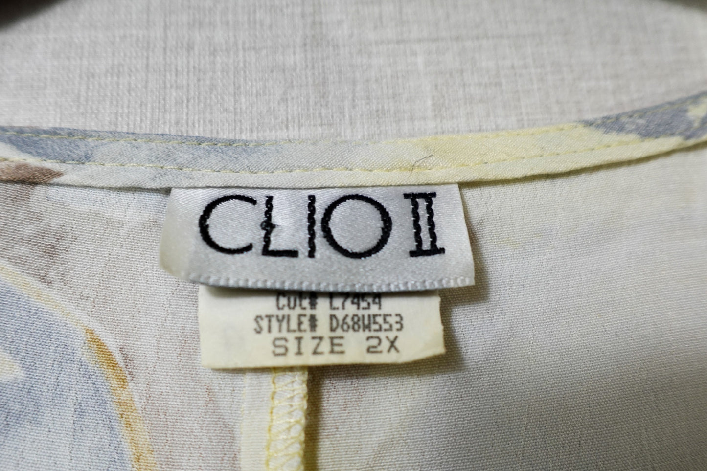 CLIO II, Vintage Dress, 2X