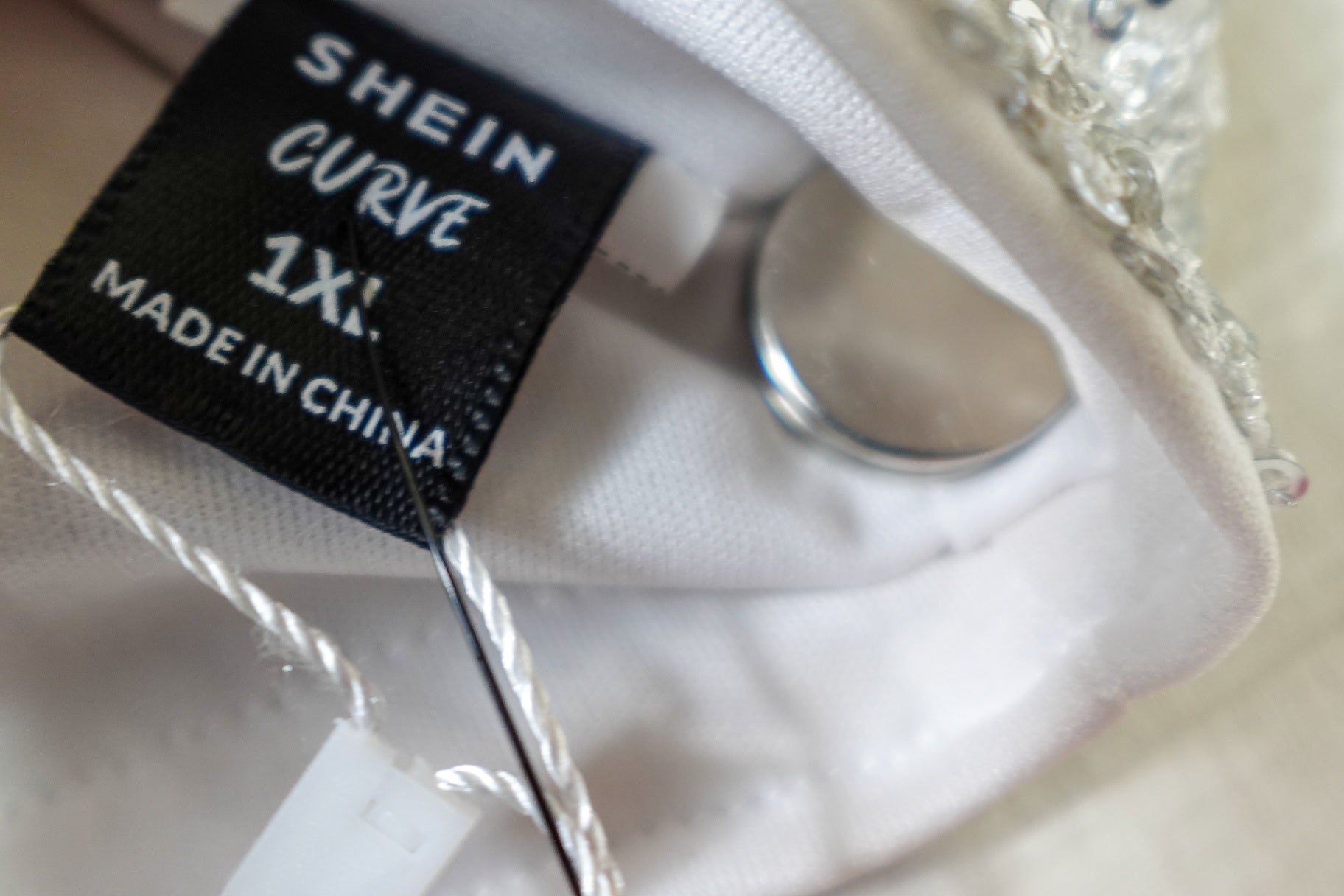 Shein Curve, New sequin top, 1X (12/14)