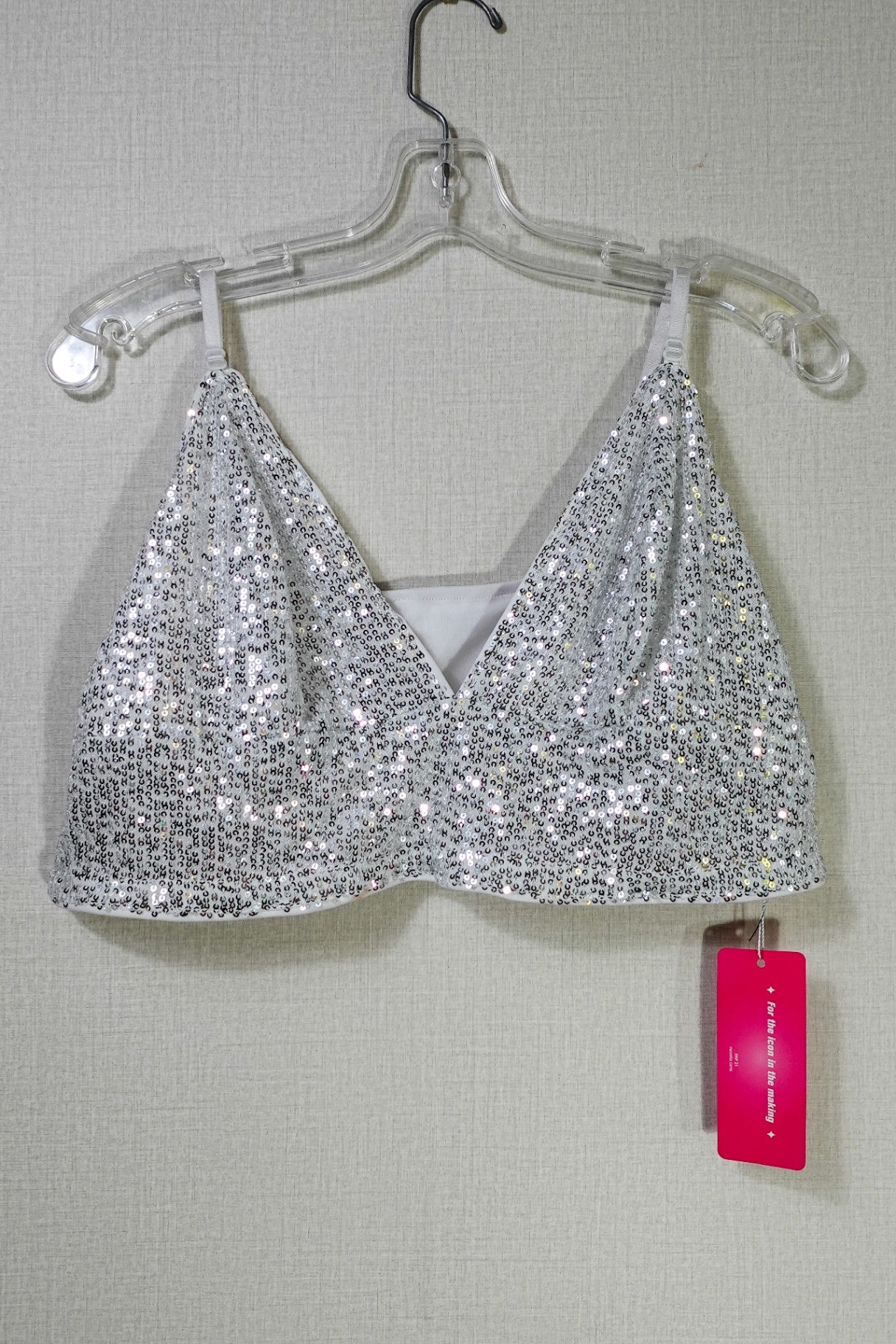 Shein Curve, New sequin top, 1X (12/14)