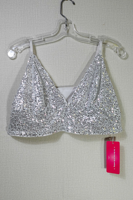 Shein Curve, New sequin top, 1X (12/14)
