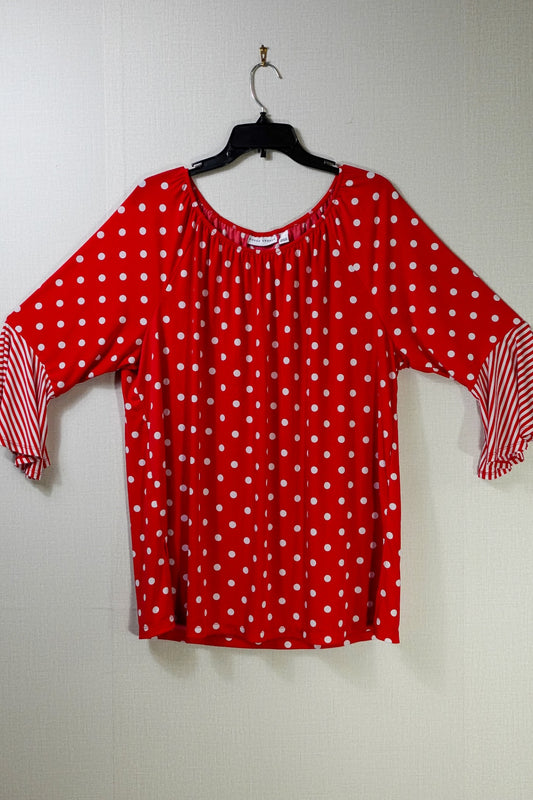 Susan Graver, Short Sleeved Top, XL