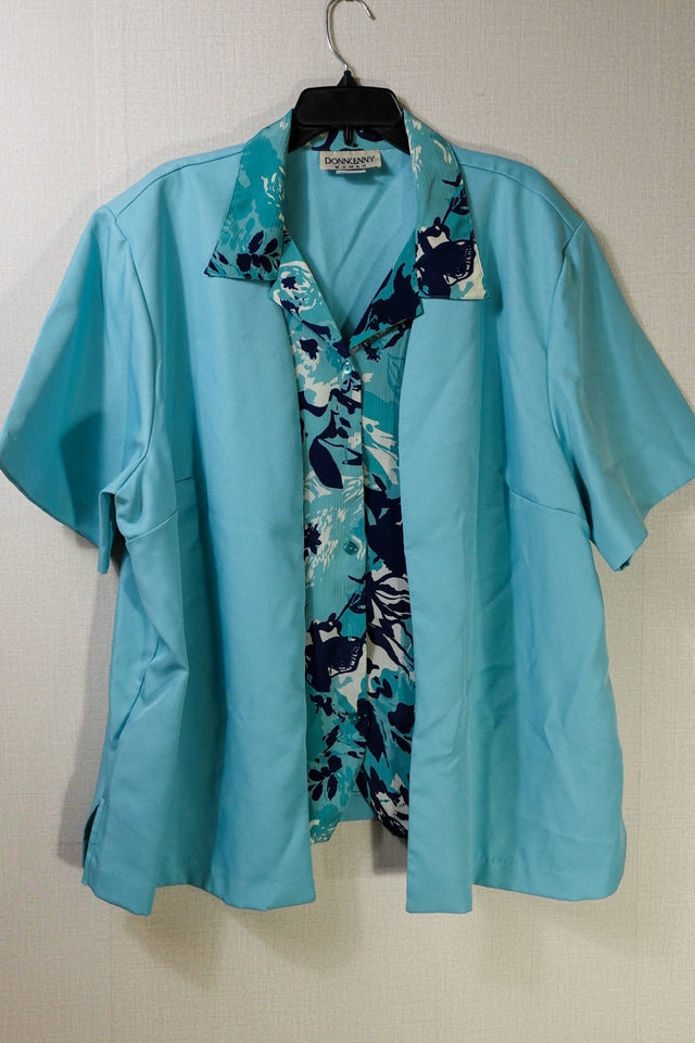 Donnkenny Woman, Short Sleeved Top, 3X