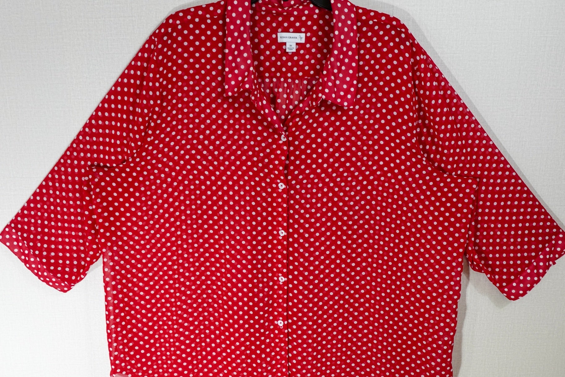 Susan Graver, Short Sleeved Top, 3X