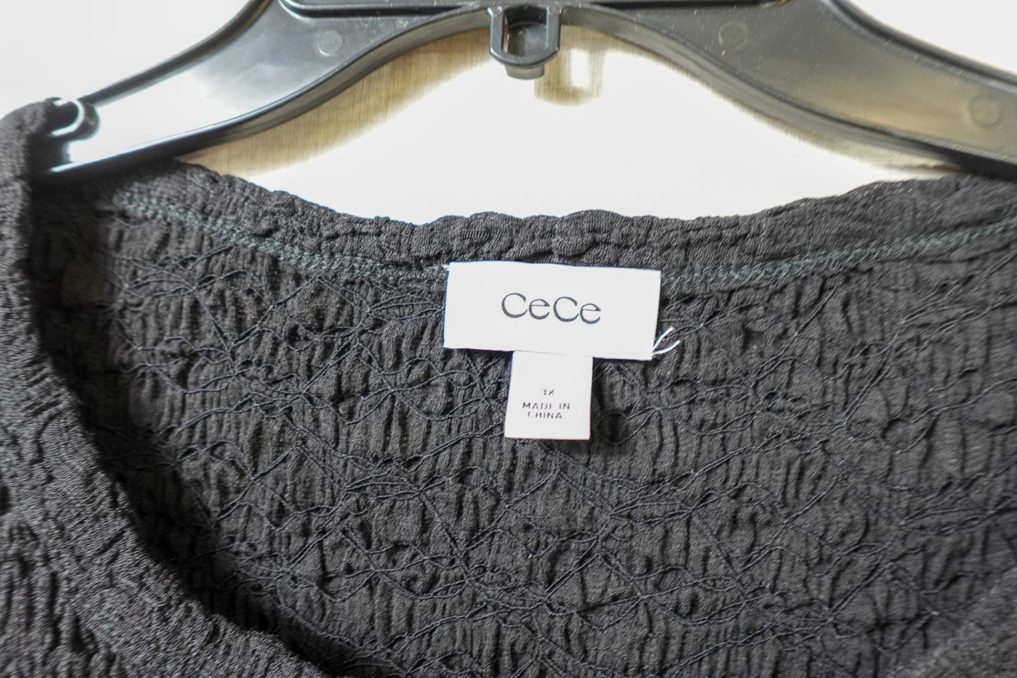 CeCe, Short Sleeved Top, 3X