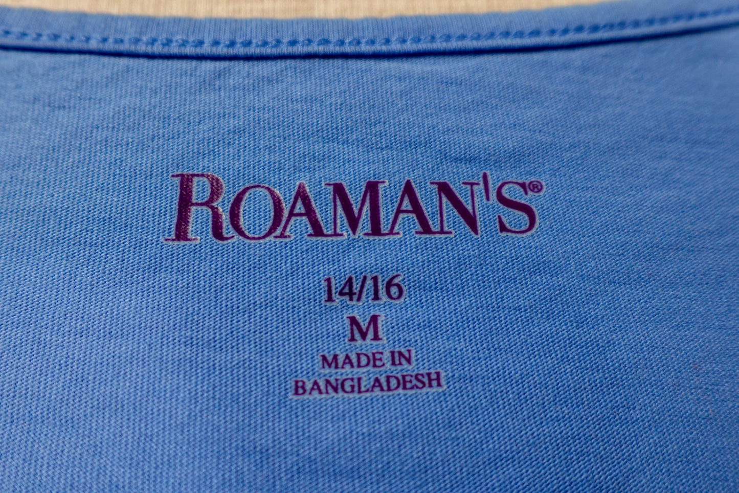 Roaman's, Short Sleeved Top, 14/16