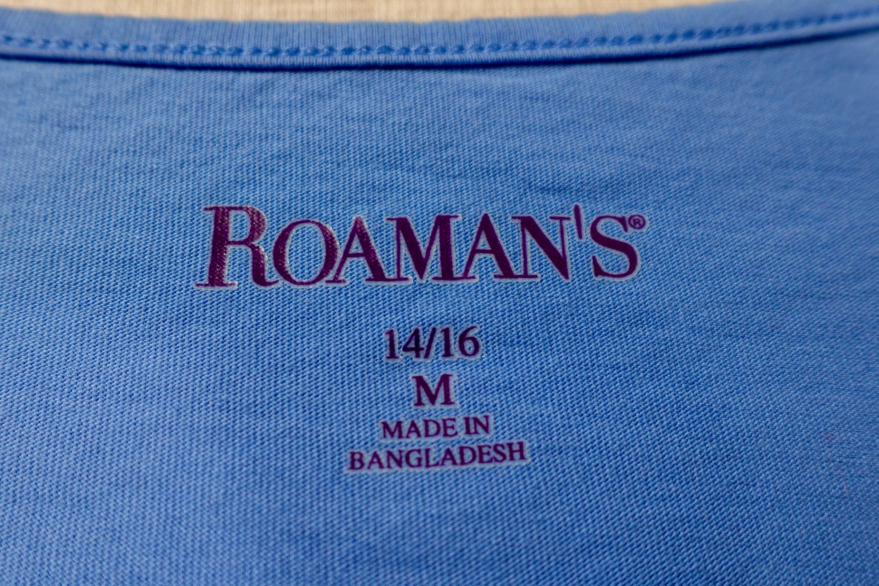 Roaman's, Short Sleeved Top, 14/16