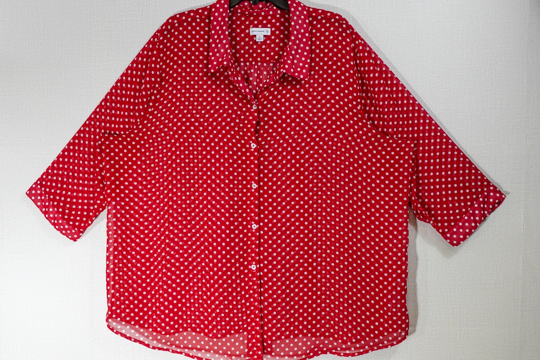 Susan Graver, Short Sleeved Top, 3X