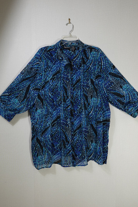 Maggie Barnes, 3/4 Sleeve Top, 2X