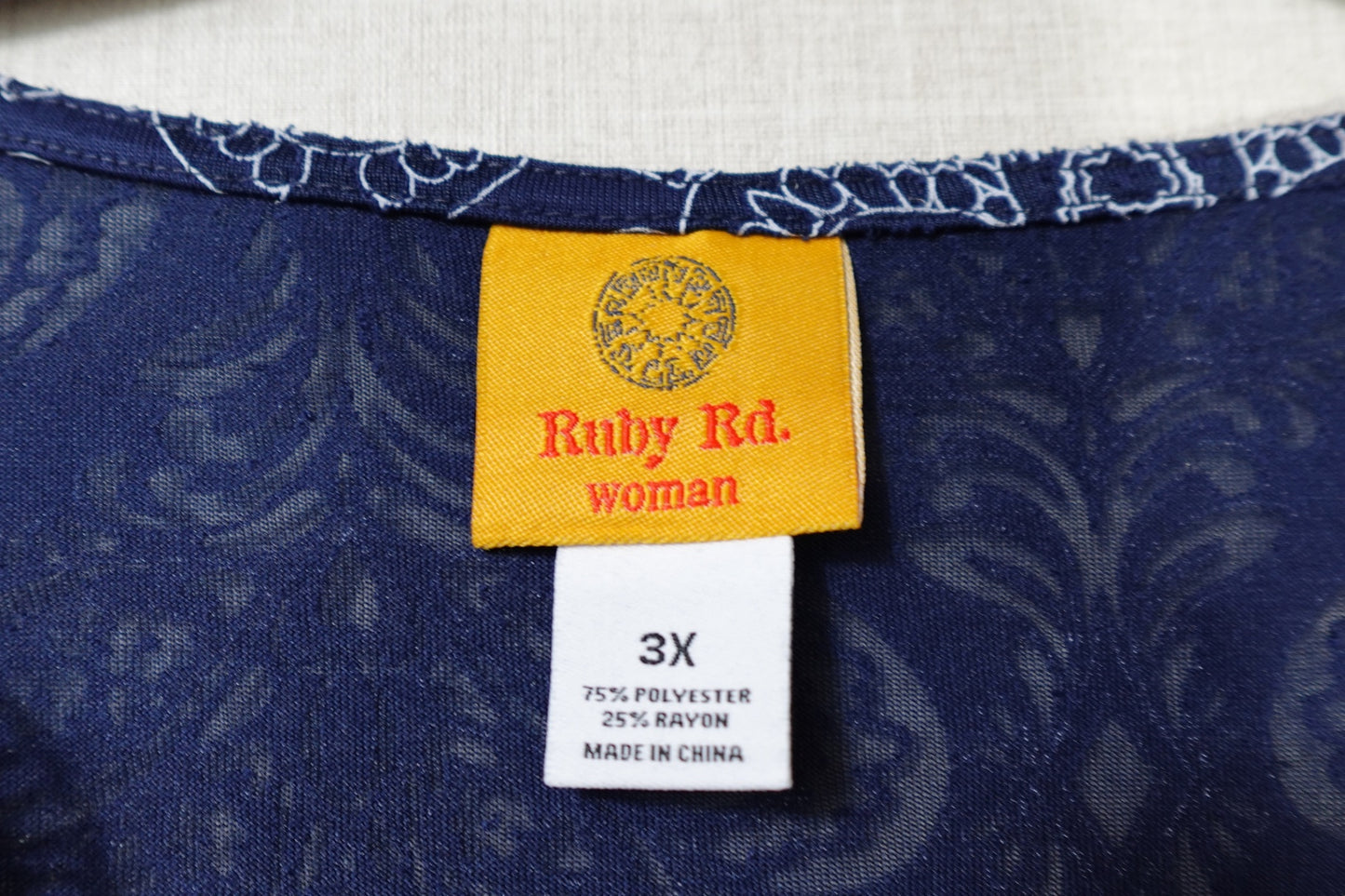 Ruby Rd., New Long Sleeves Top, 3X