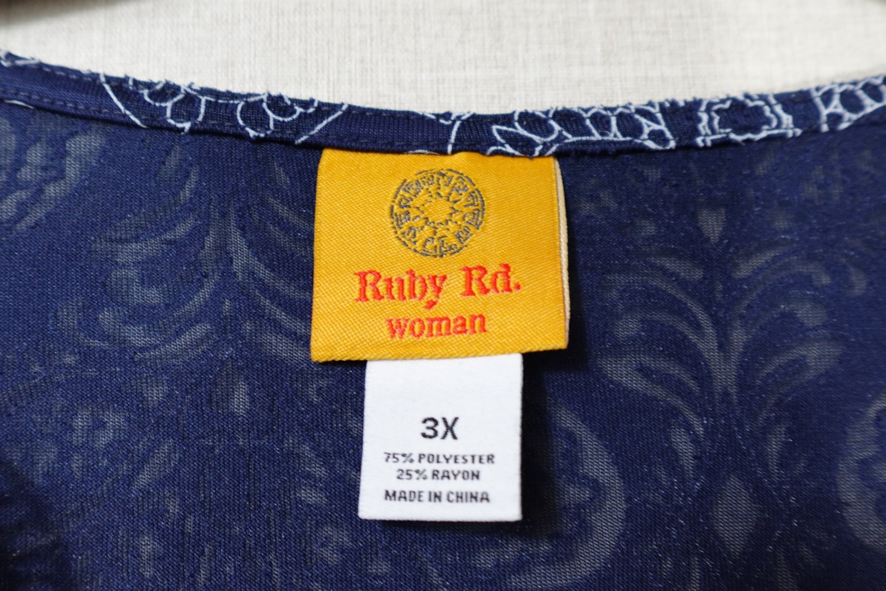 Ruby Rd., New Long Sleeves Top, 3X