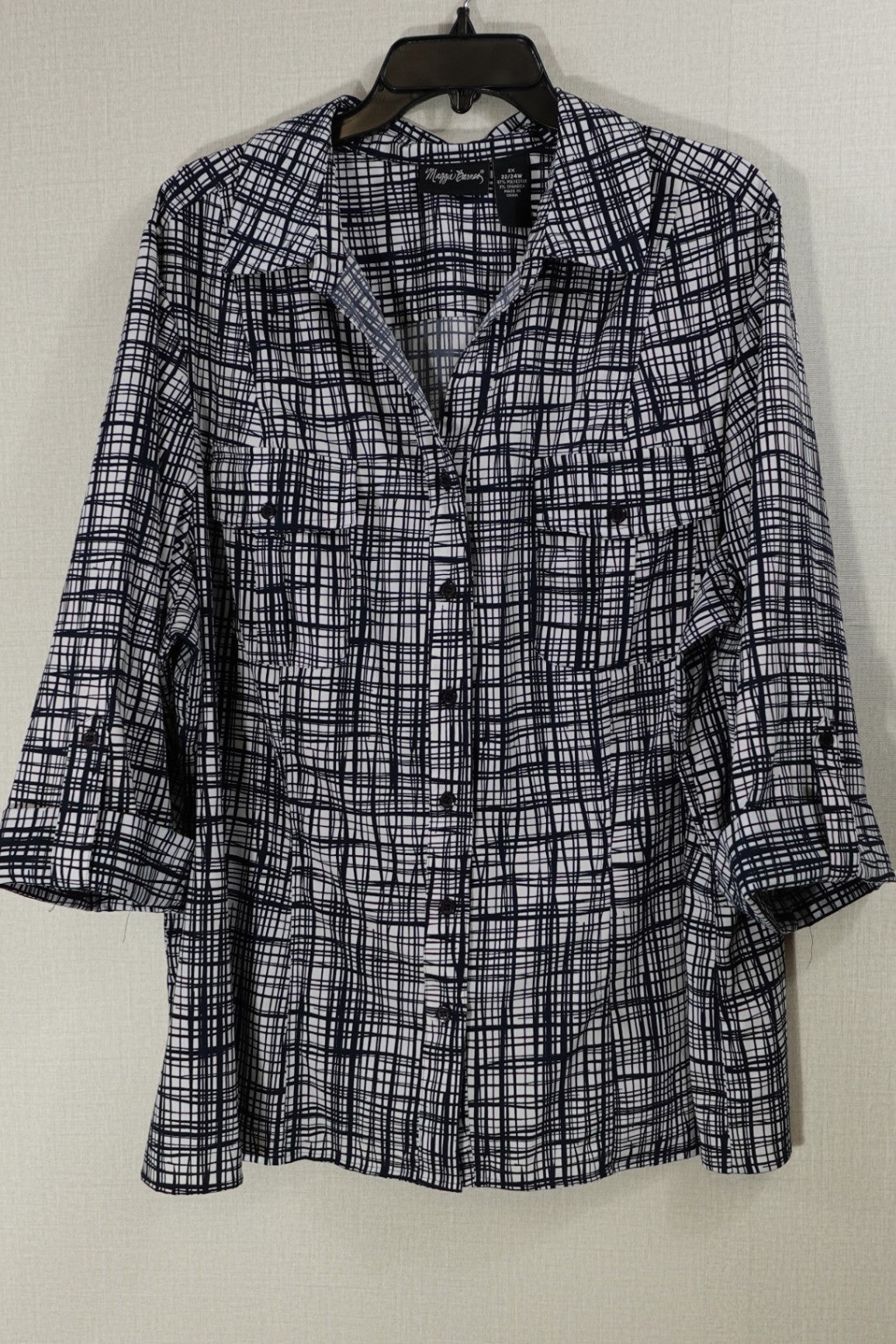 Maggie Barnes, 3/4 sleeve top, 22/24