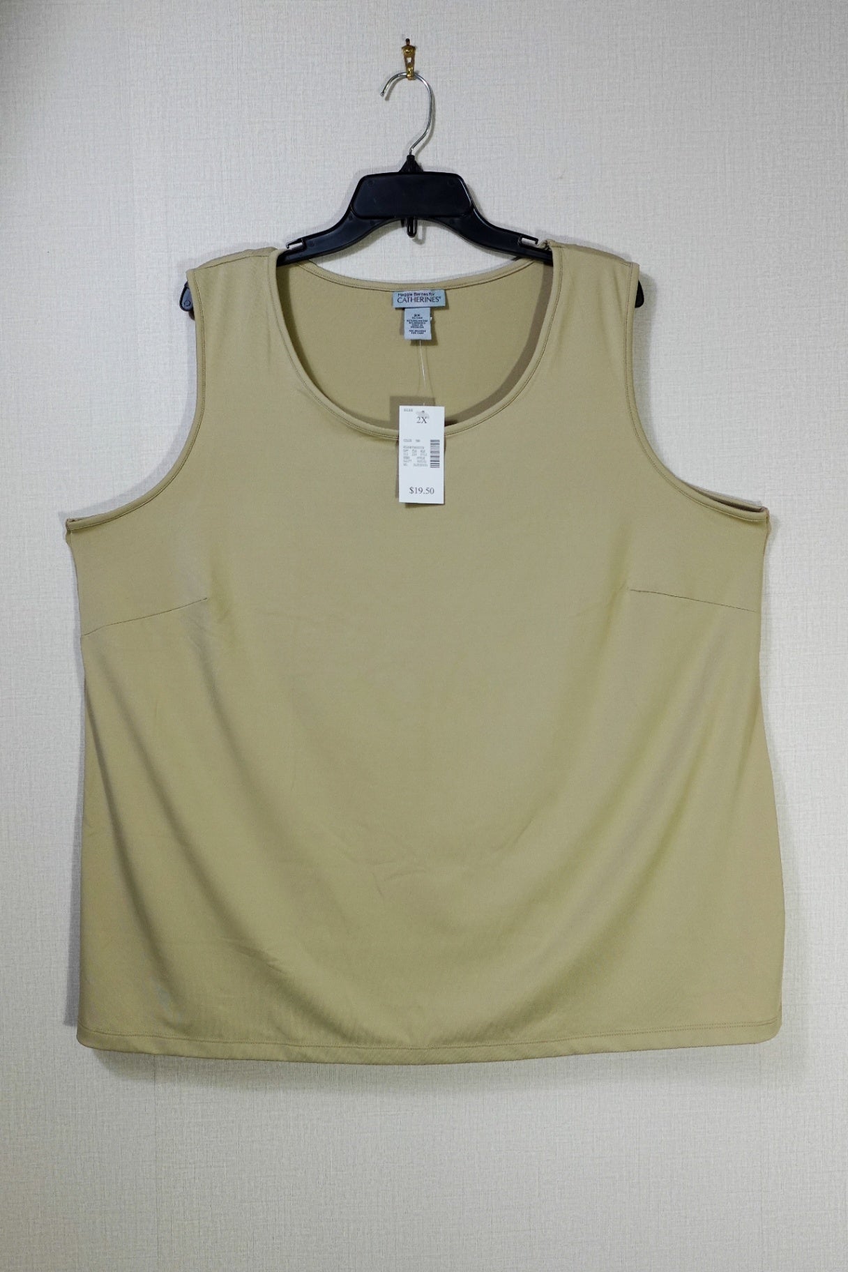 Maggie Barnes for CATHERINES, New sleeveless top, 2X