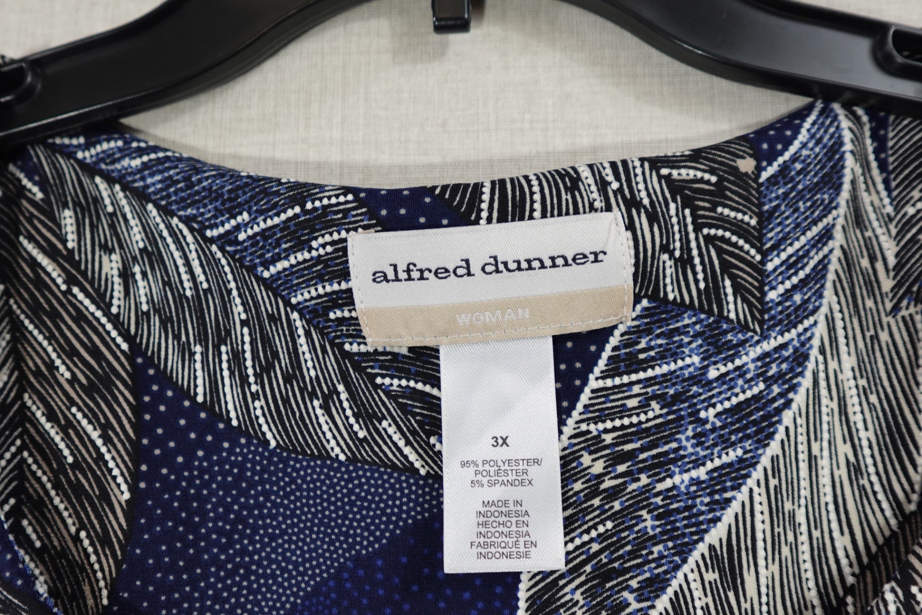 Alfred Dunner, 3/4 Sleeve Top, 3X