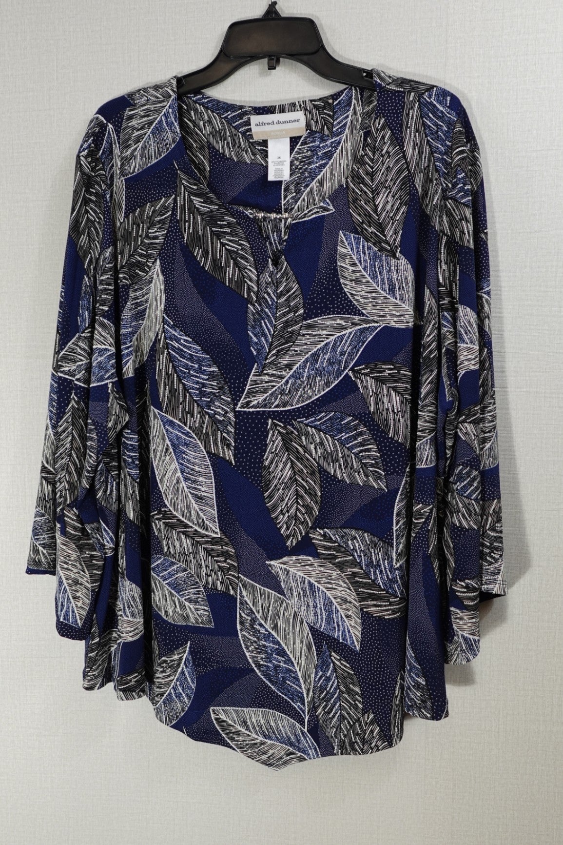 Alfred Dunner, 3/4 Sleeve Top, 3X