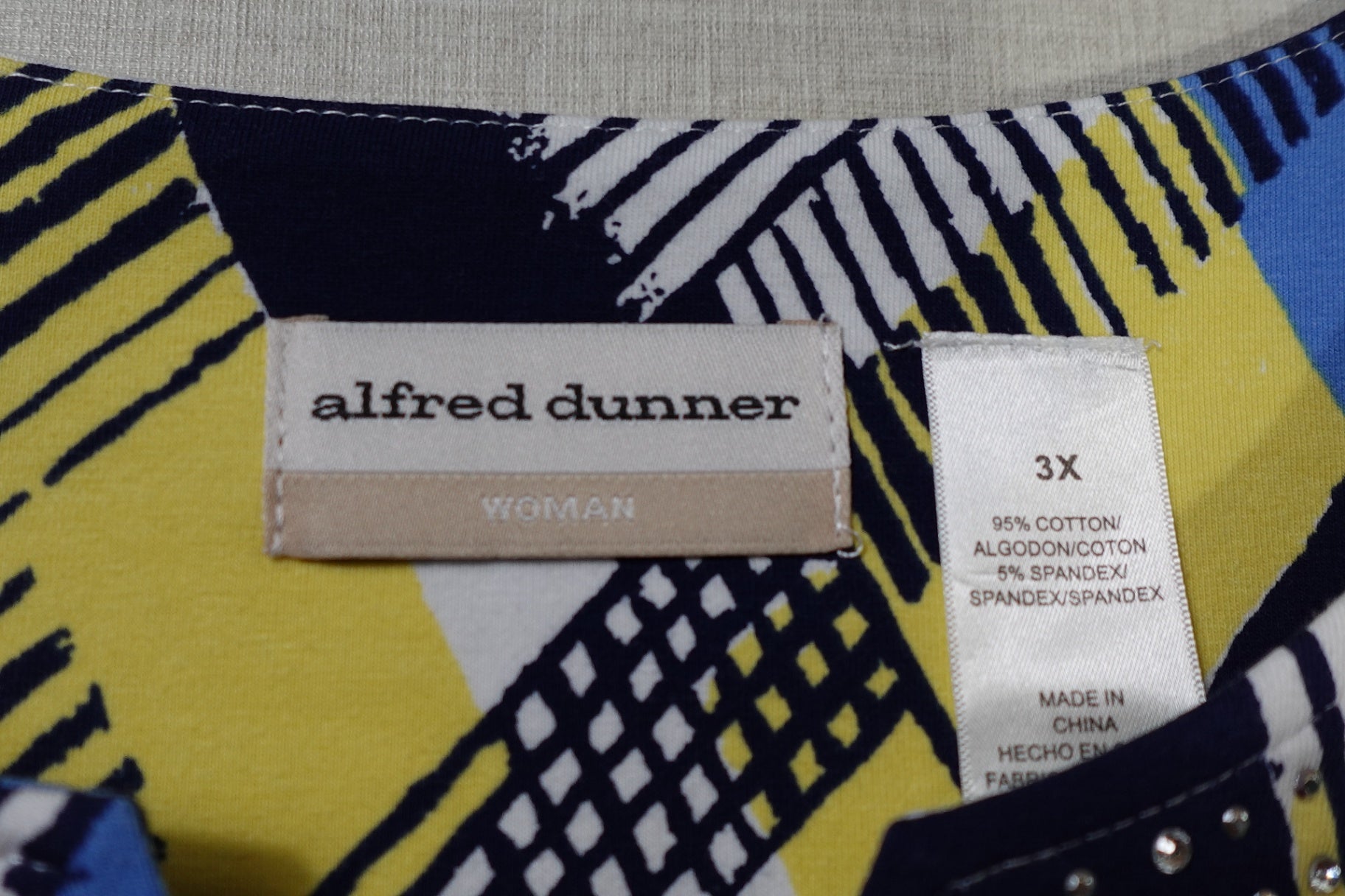 Alfred Dunner, New Short Sleeved Top, 3X