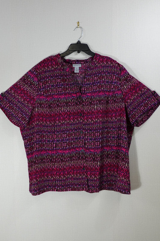 Maggie Barnes for CATHERINES, SHORT SLEEVED TOP, 26/28w