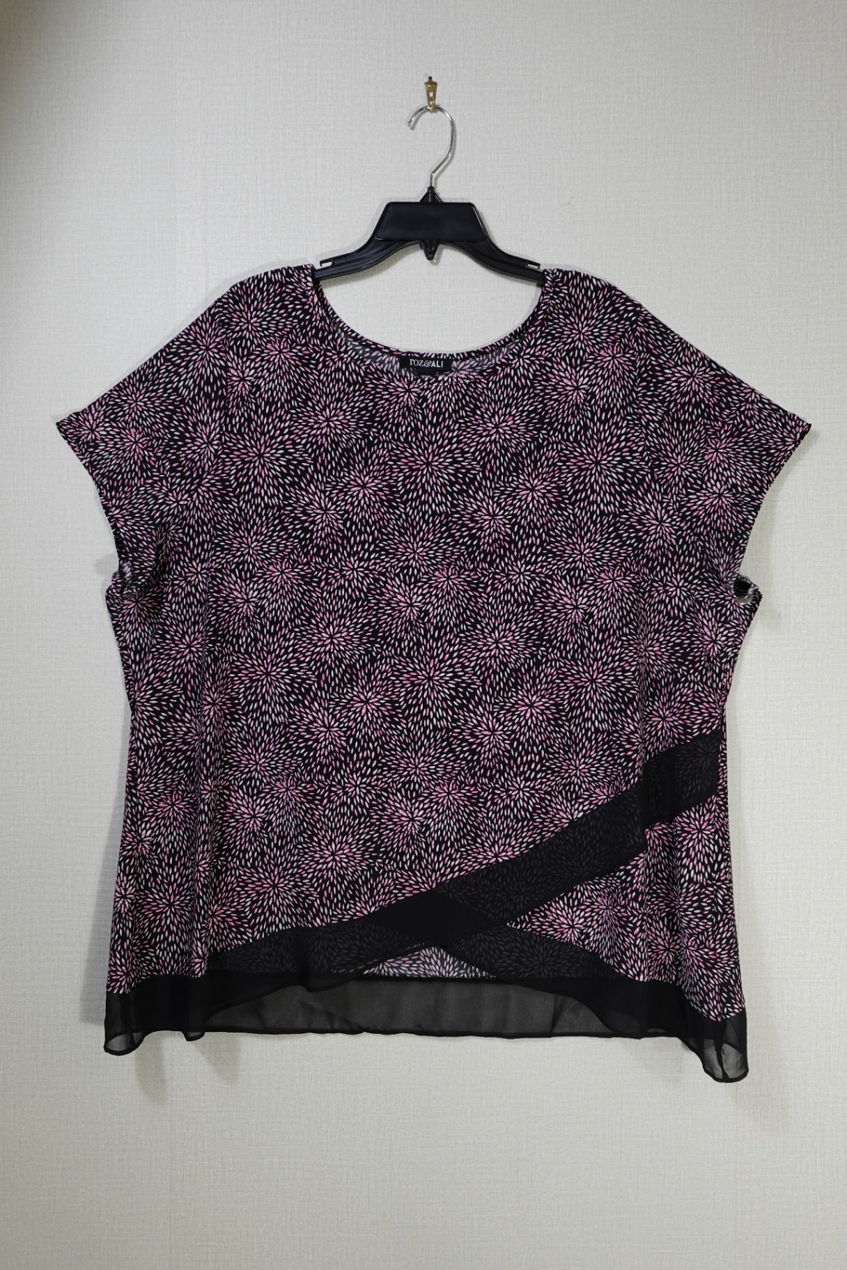 Roz & Ali, Short Sleeved Top, 3X