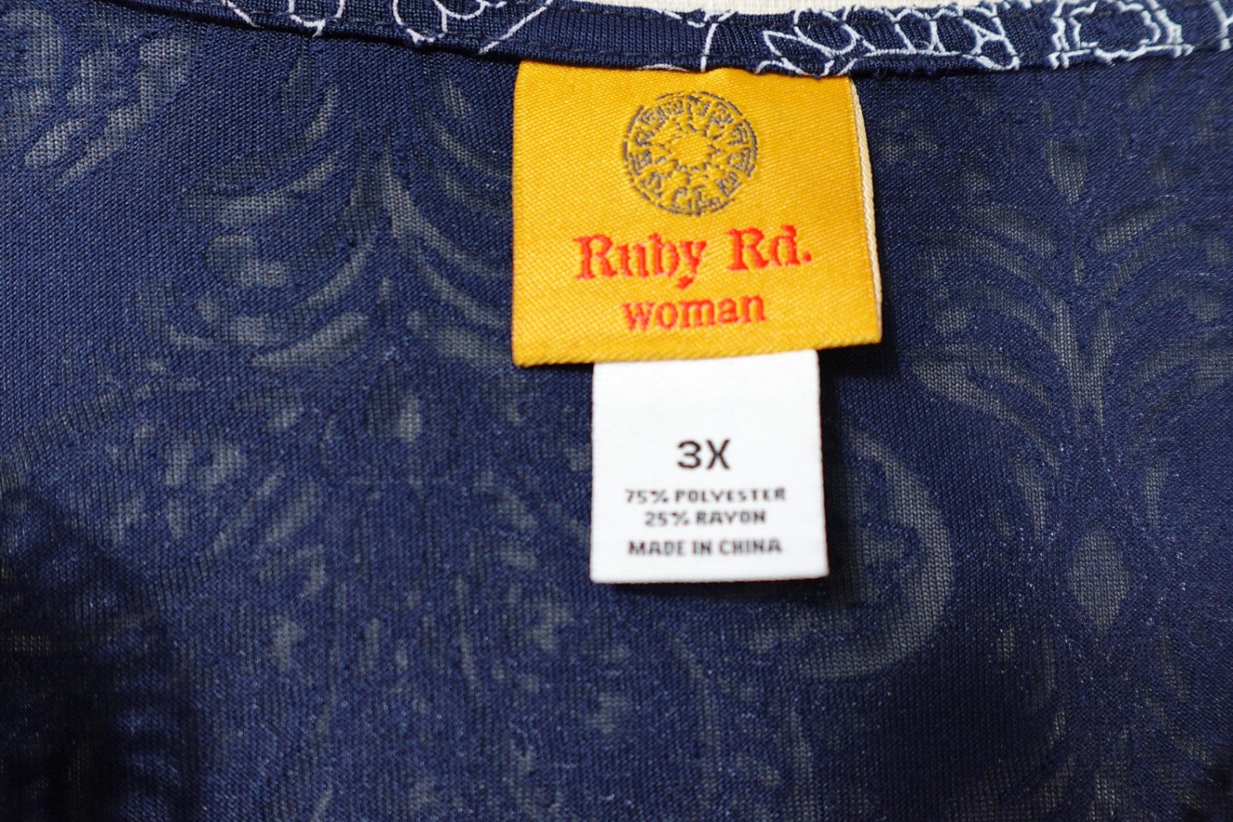 Ruby Rd., New Long Sleeves Top, 3X