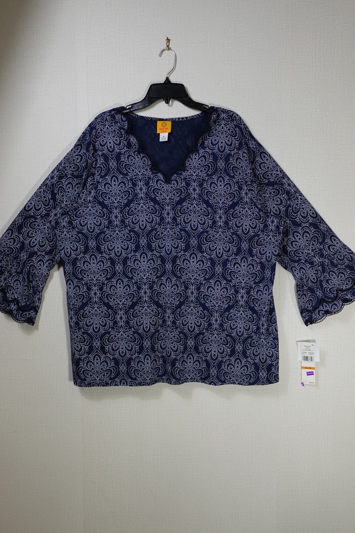 Ruby Rd., New Long Sleeves Top, 3X