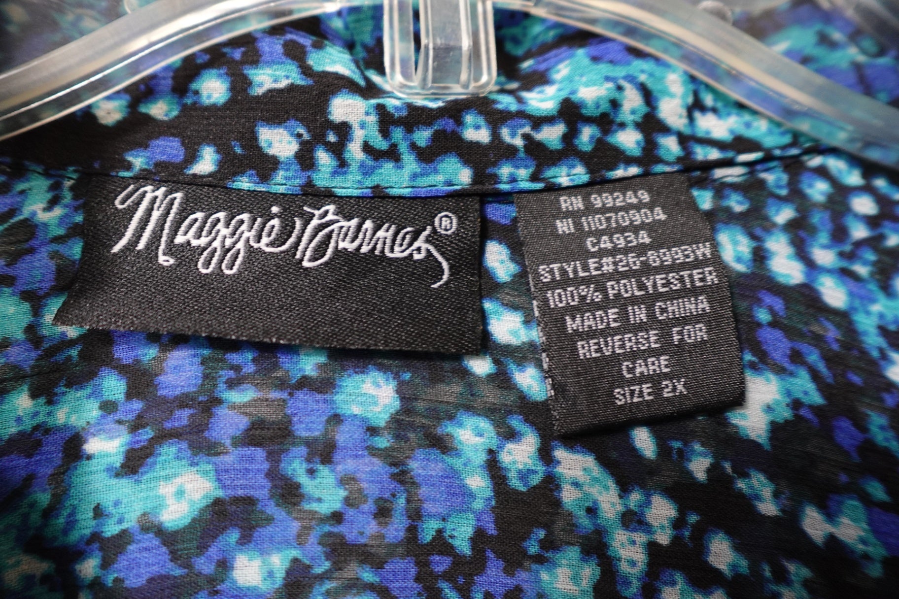 Maggie Barnes, 3/4 Sleeve Top, 2X