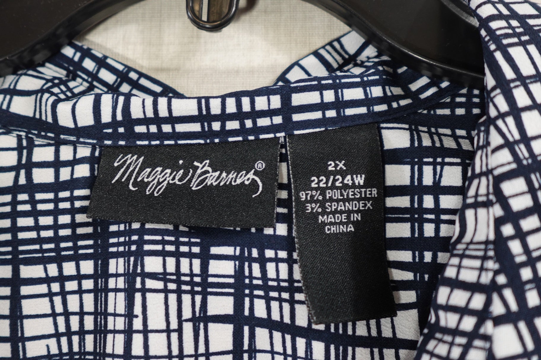 Maggie Barnes, 3/4 sleeve top, 22/24