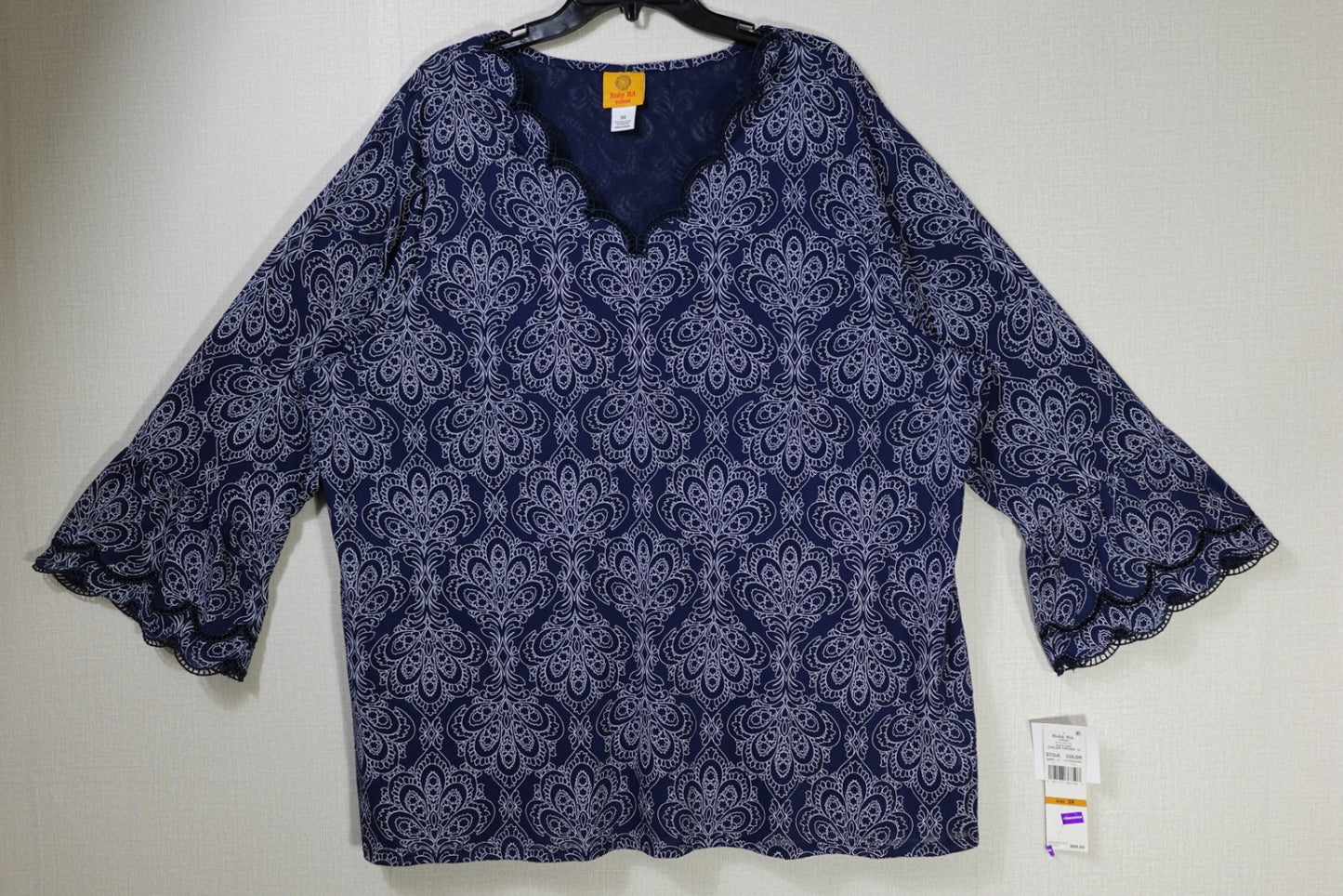 Ruby Rd., New Long Sleeves Top, 3X